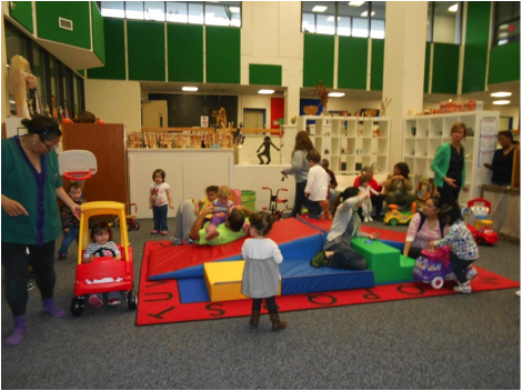 Image of classroom with kids at play