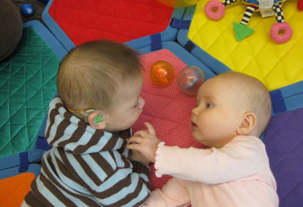 Image of classroom with kids at play