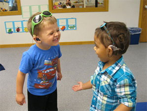 Image of classroom with kids at play