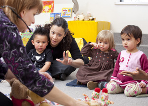 Image of classroom with kids at play